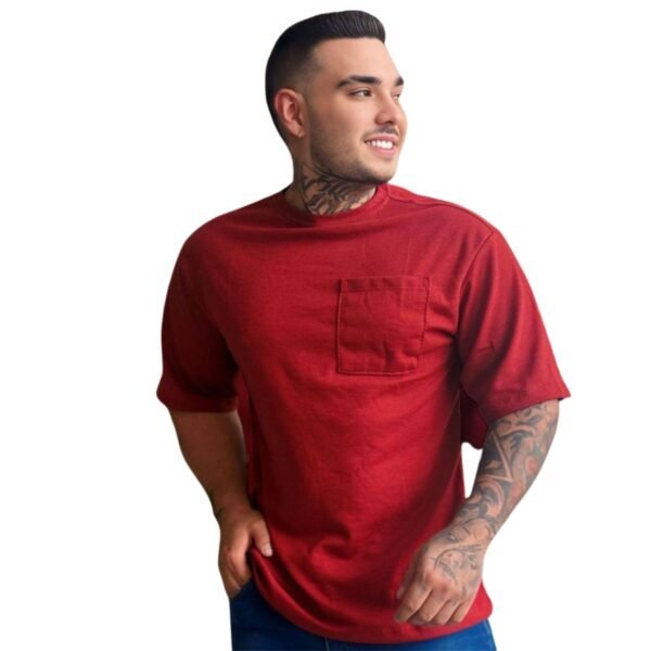 Camiseta oversize rojo