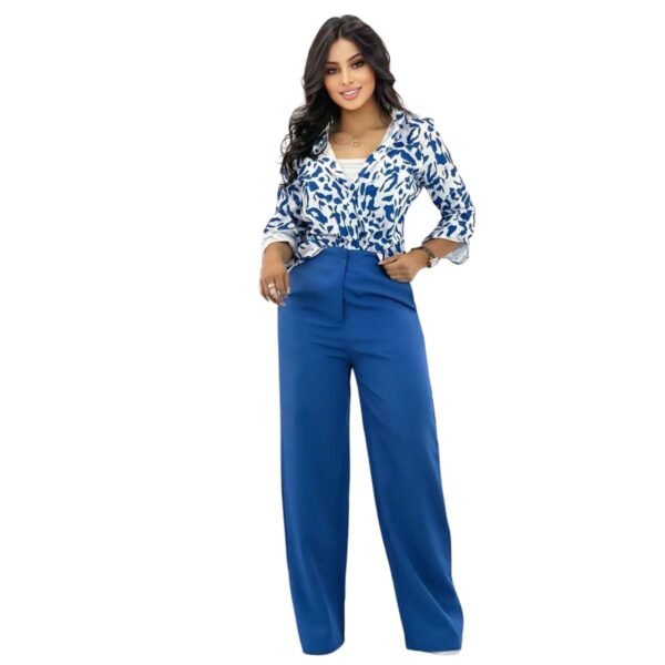 SET 2 Blusa y pantalón en  lino fino