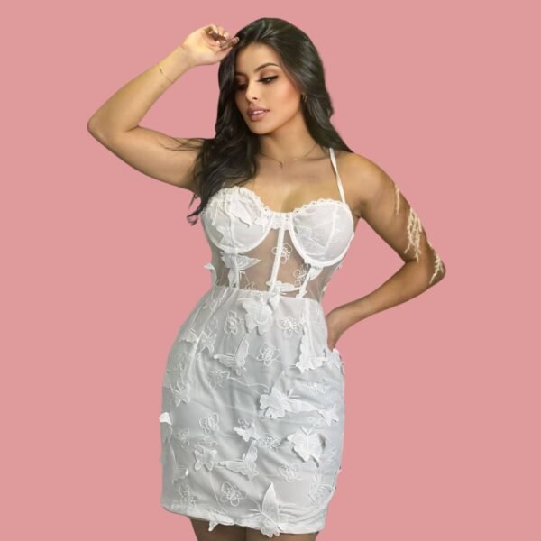 Vestido en lindas mariposas en 3D - Image 2