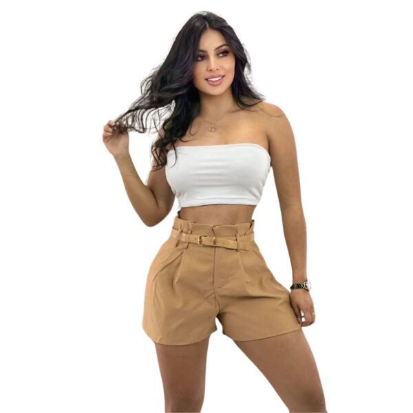 Short licrado con prenses incluye correa - Image 4