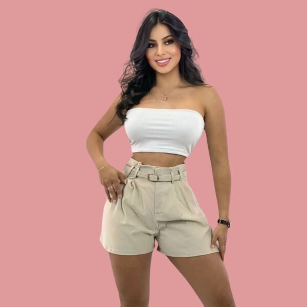 Short licrado con prenses incluye correa - Image 3