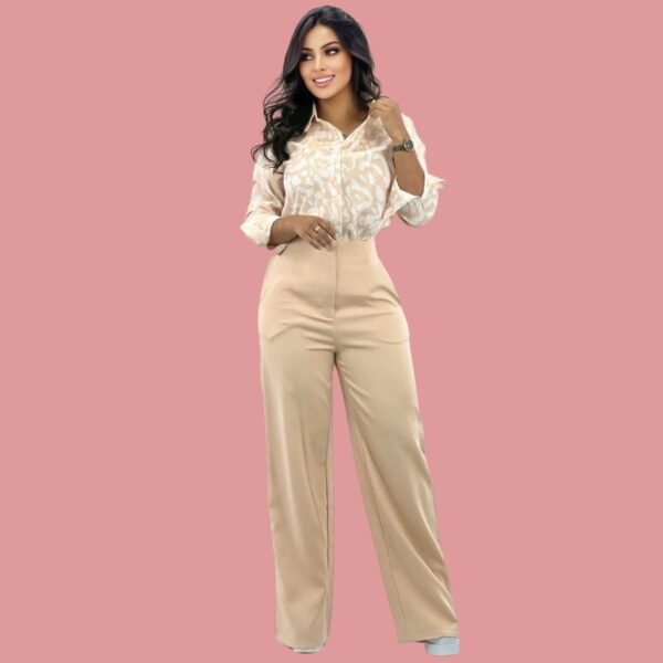 SET 2 Blusa y pantalón en  lino fino - Image 3